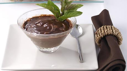 Chocolate pudding with Irish moss