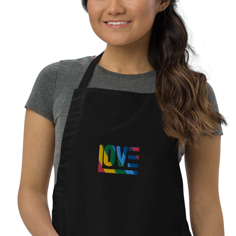 Rainbow Embroidered Apron