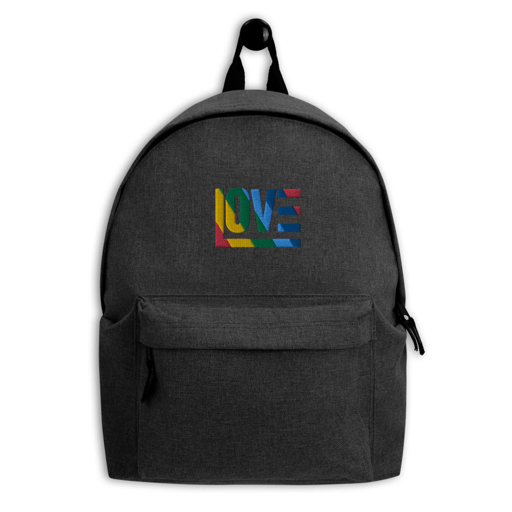 Rainbow Embroidered Backpack