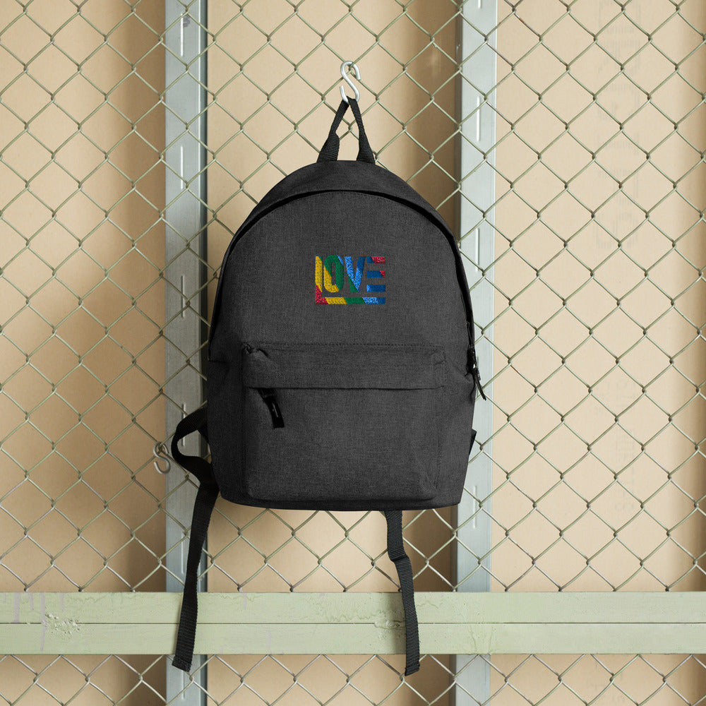 Rainbow Embroidered Backpack